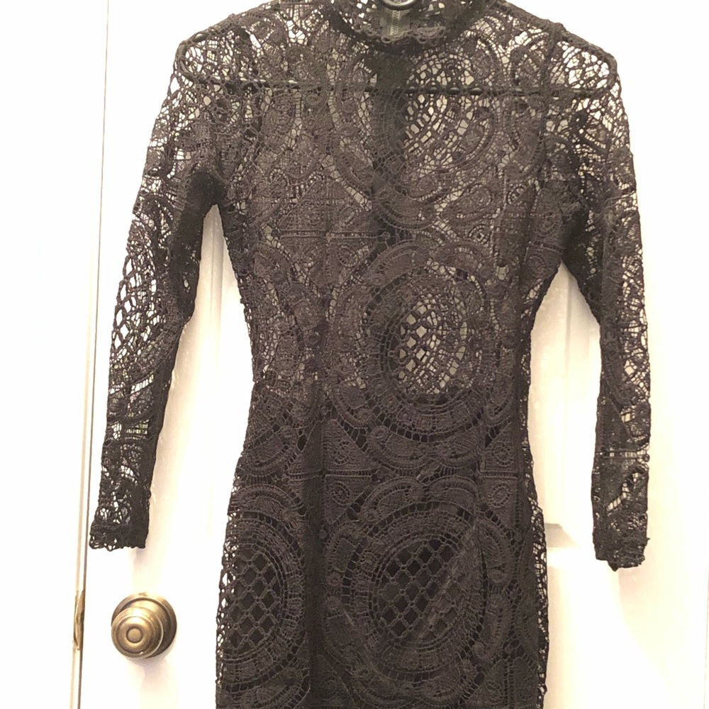 NWOT Lace High Neck, Sexy Bodycon Dress